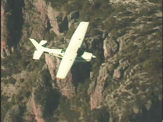 Flying in to Guachochi, Mexico
